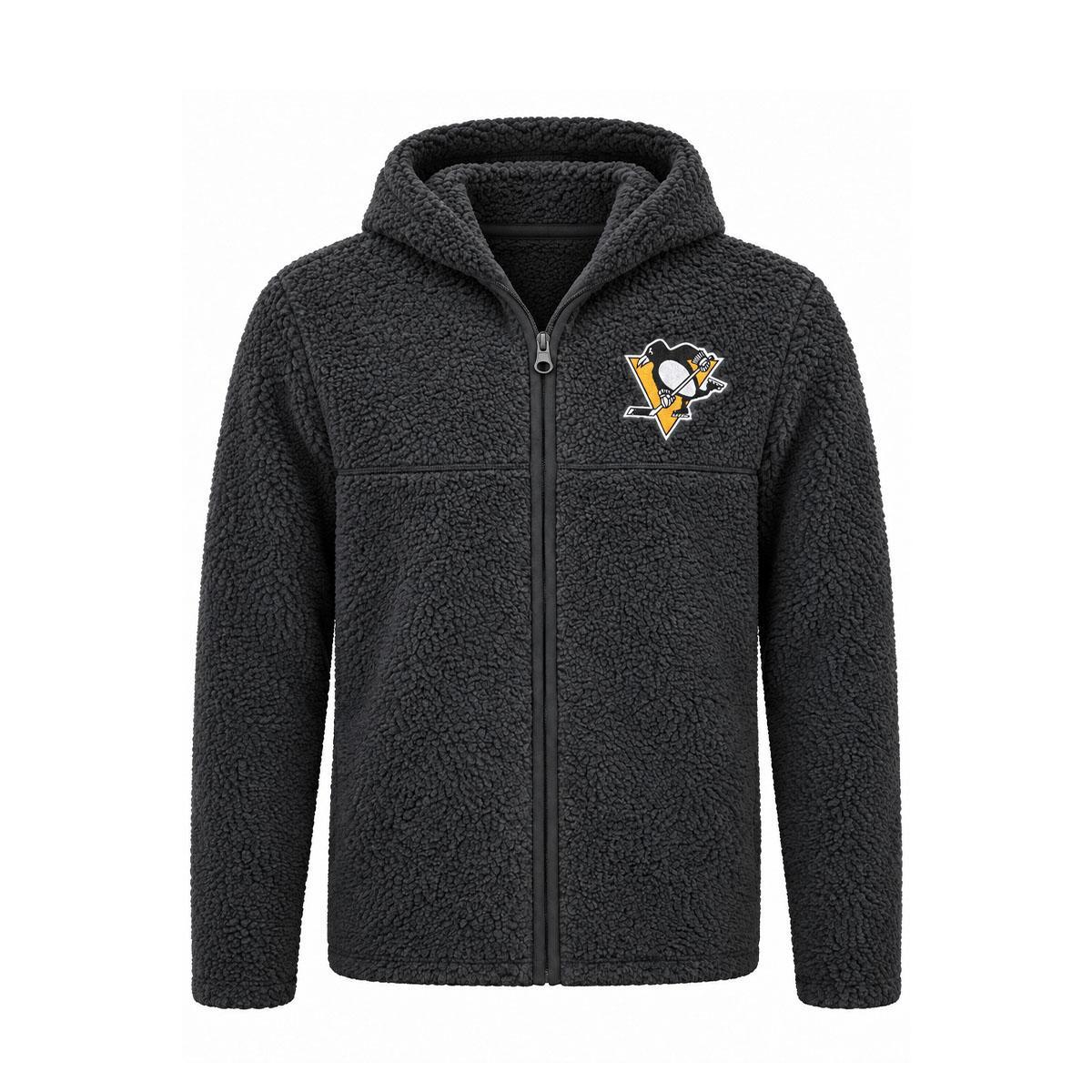 Pittsburgh Penguins Youth Full Zip Fleece Jacket