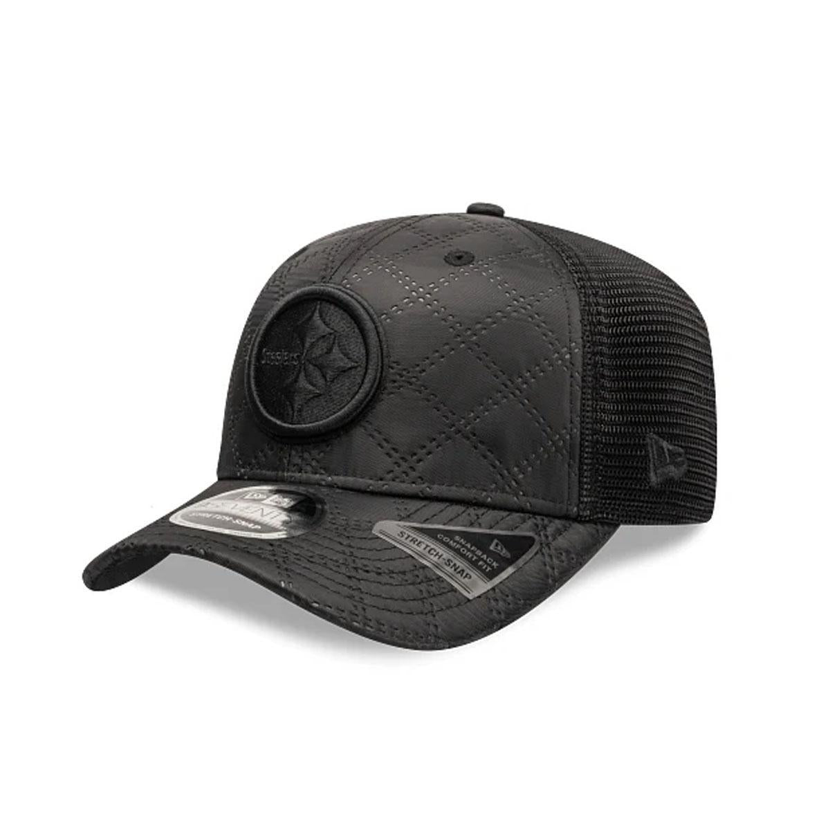 Pittsburgh Steelers New Era Quilted 9SEVENTY Stretch Snap Hat