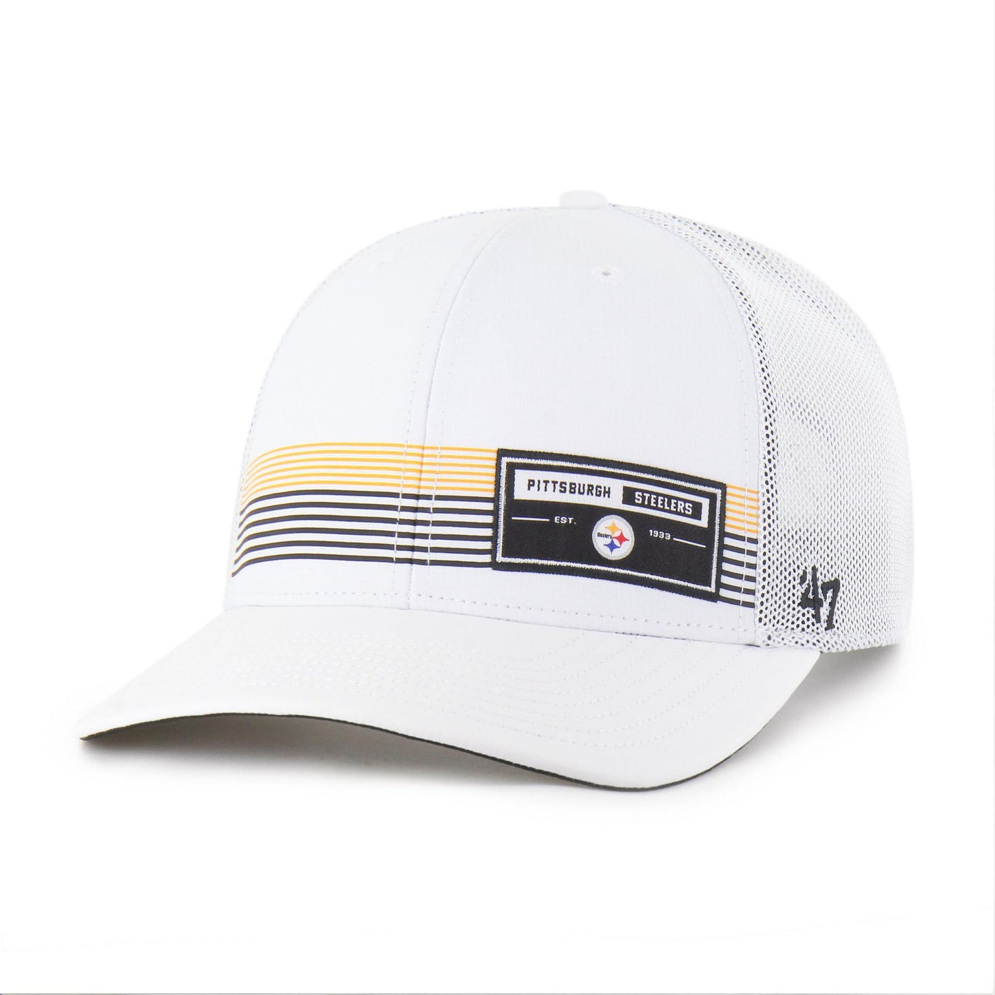 Pittsburgh Steelers White '47 Adjustable Trucker Hat