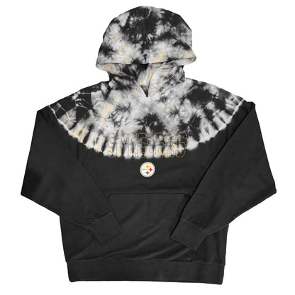 Pittsburgh Steelers Tie Dye Rhinestone Women's Hoodie