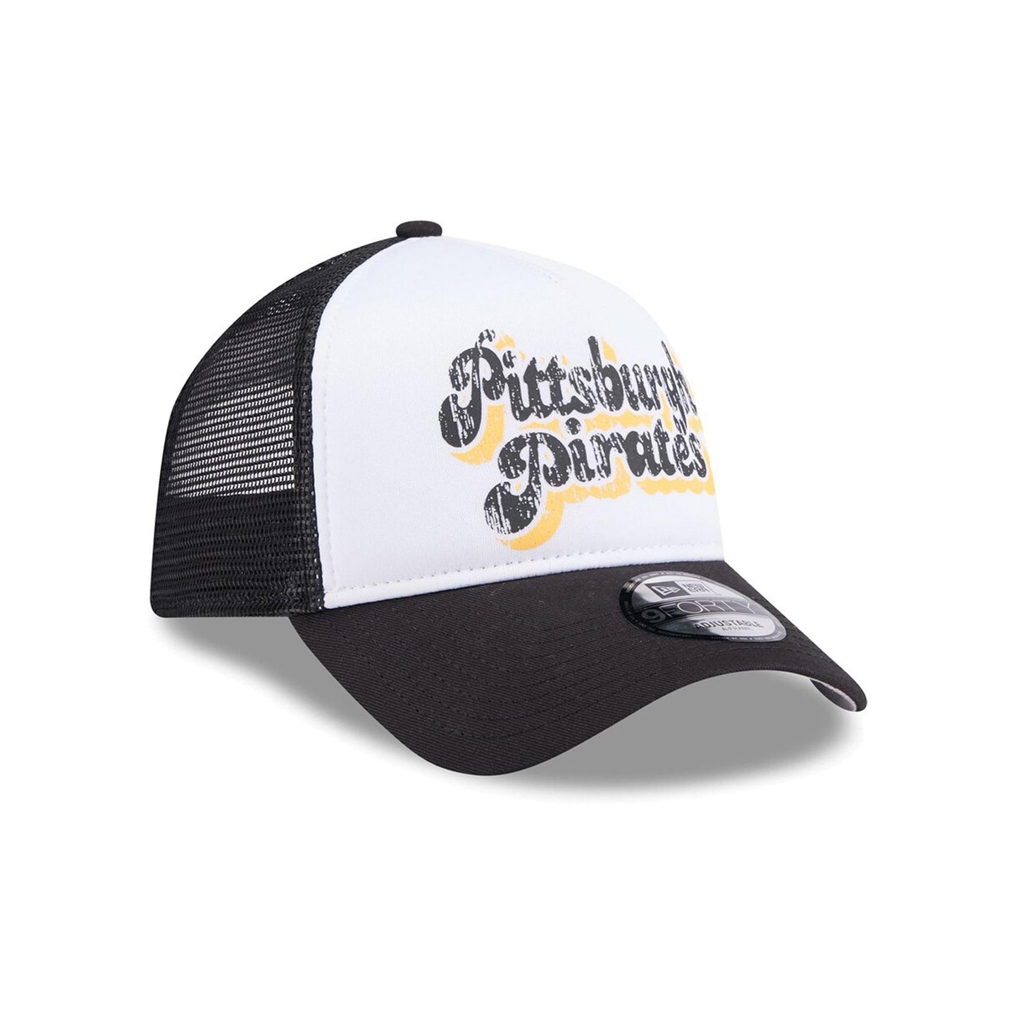 Pittsburgh Pirates Women's Throwback Team Foam Front A-Frame Trucker 9FORTY Adjustable Hat