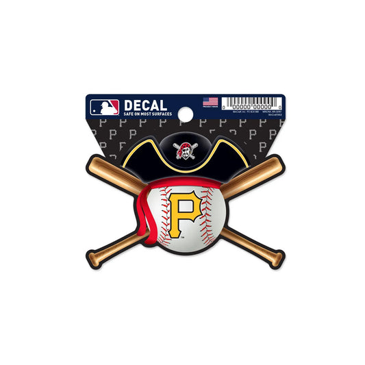 Pittsburgh Pirates Clean Cut Decal 3" x 4"