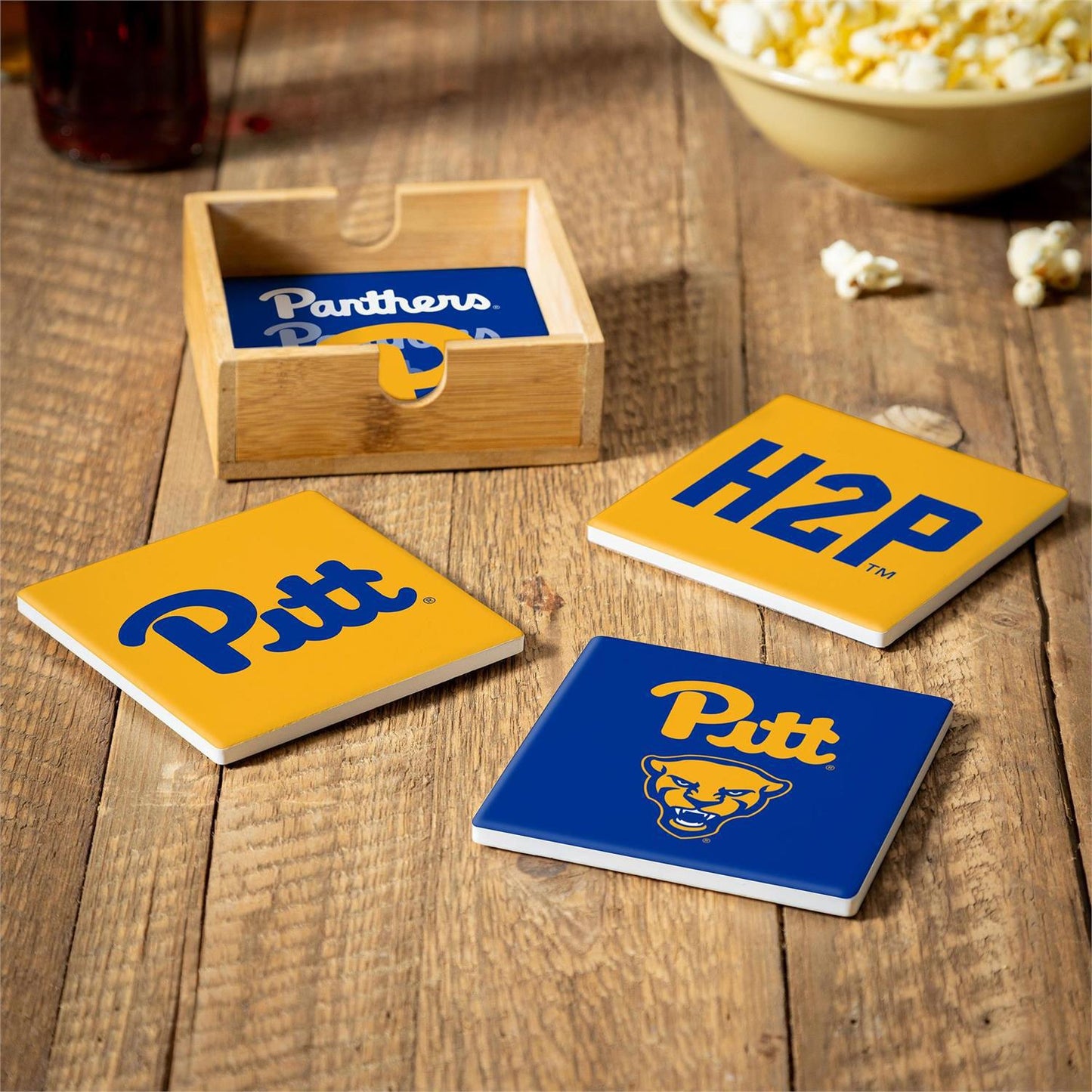 University of Pittsburgh Ceramic Coasters Set