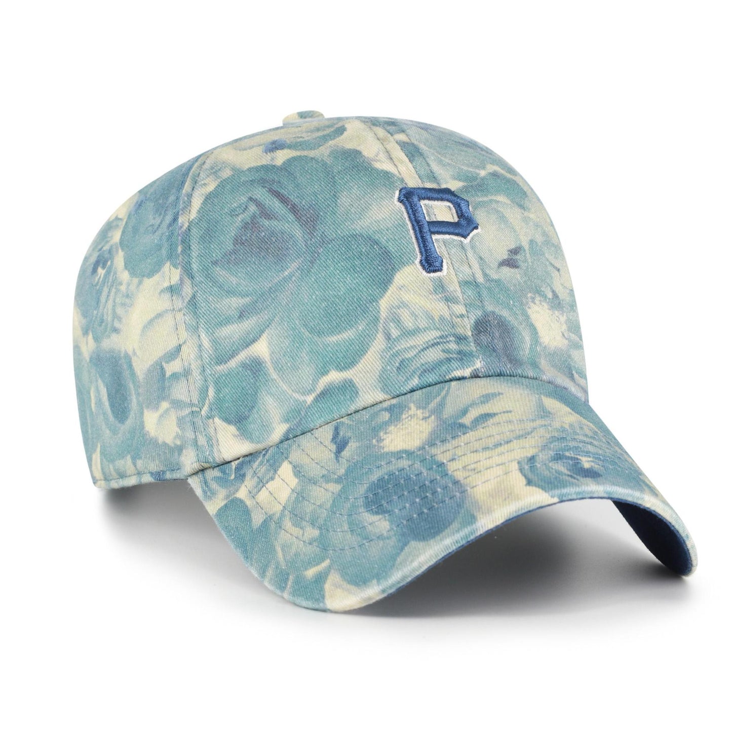 Pittsburgh Pirates Timber Blue Floral Clean Up Adjustable Hat