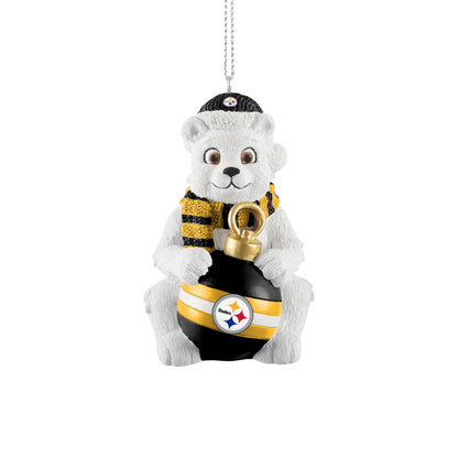 Pittsburgh Steelers Polar Bear Ornament