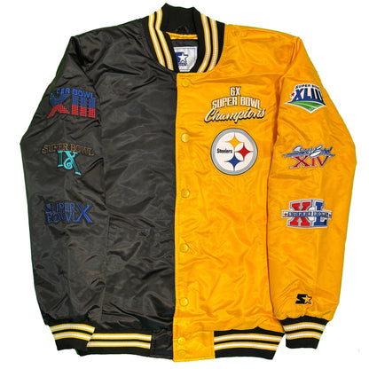 Starter Pittsburgh Steelers 2-Tone Champions Satin Jacket