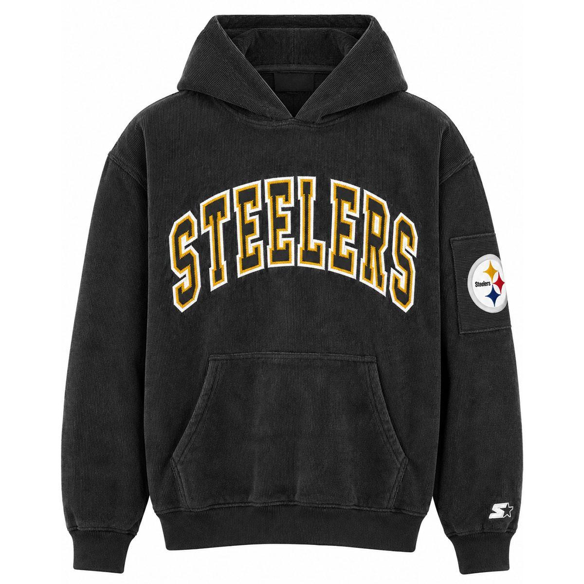Pittsburgh Steelers Corduroy Pullover Hoodie