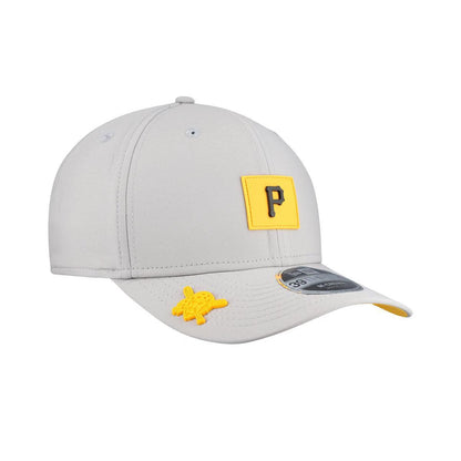 Pittsburgh Pirates New Era Gray 2025 Clubhouse Alternate 39THIRTY Flex Hat