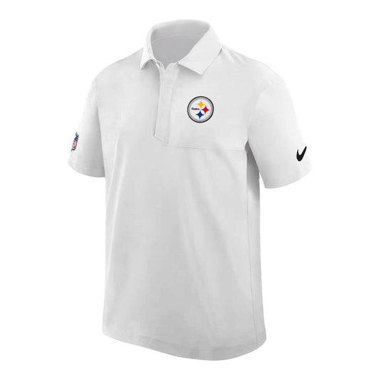 Pittsburgh Steelers City Pride Sideline White Dri-FIT NFL Polo