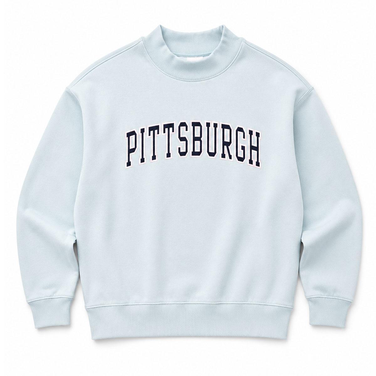 PITTSBURGH Premium Crew Neck x Muted Blue
