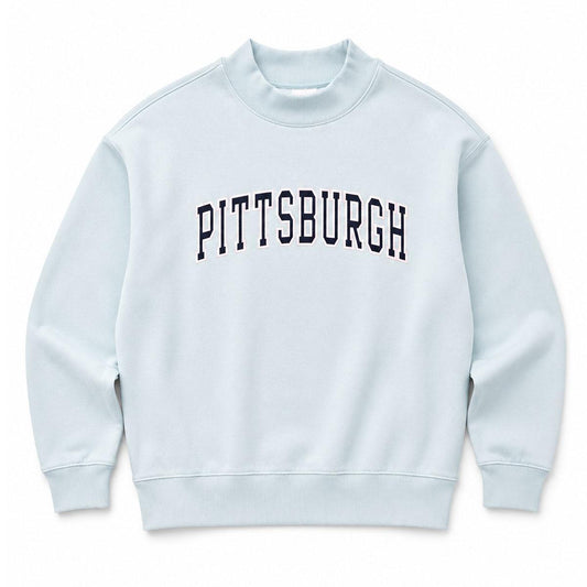 PITTSBURGH Premium Crew Neck x Muted Blue
