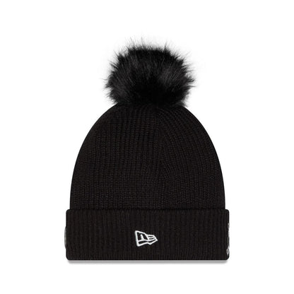 Women's Pittsburgh Steelers New Era Black 2026 Salute To Service Cuffed Knit Hat with Pom