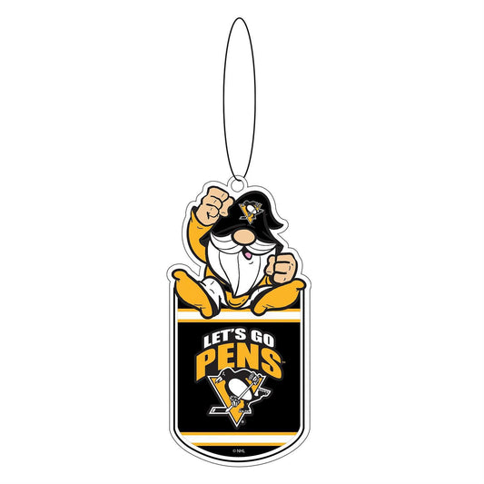 Pittsburgh Penguins Gnome Fan Gift Tag Ornament