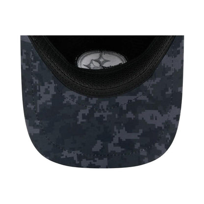 Pittsburgh Steelers New Era Black 2026 Salute To Service Apex 9FORTY Adjustable Trucker Hat