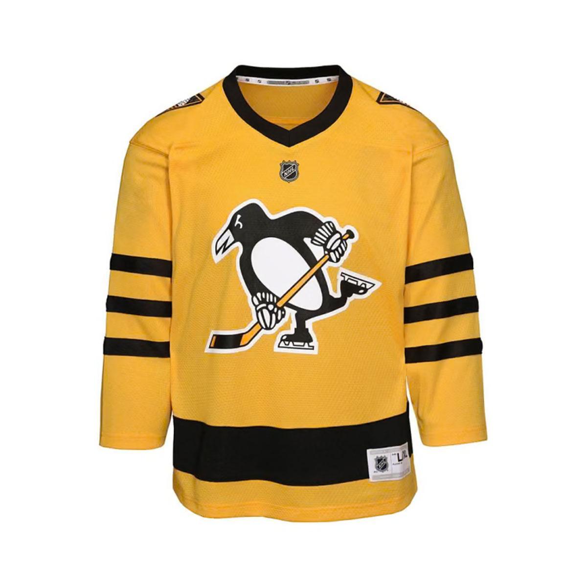 Pittsburgh Penguins Youth Gold Third Replica Blank Hockey Jersey
