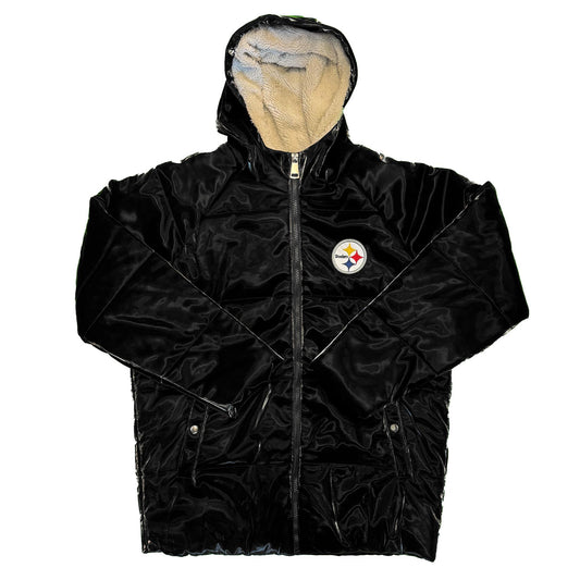 Pittsburgh Steelers Women's GIII Oddsmaker Puffer Parka Coat