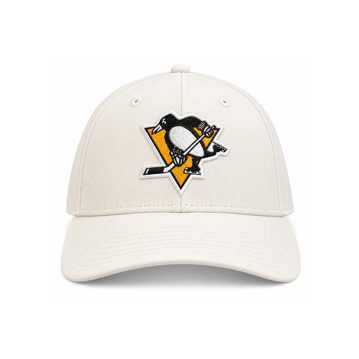 Pittsburgh Penguins New Era White Logo 39THIRTY Flex Hat