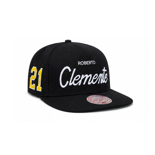 Mitchell & Ness Pittsburgh Pirates Roberto Clemente Script Pro Snapback