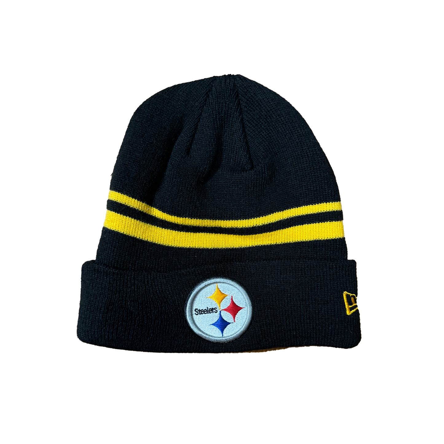 New Era Pittsburgh Steelers Striped Black Beanie