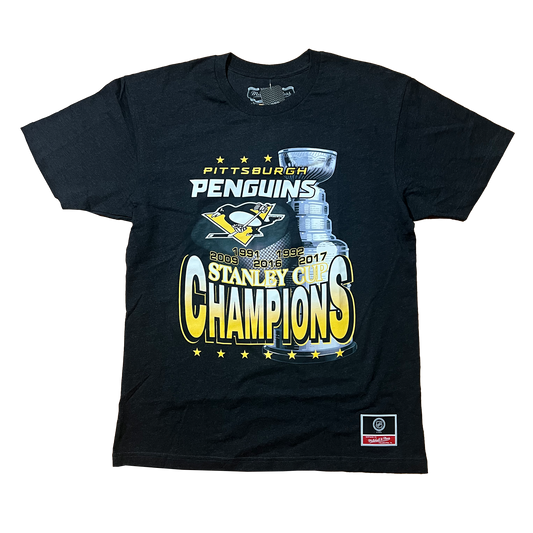 Mitchell & Ness Pittsburgh Penguins Stanley Cup Champions Tee