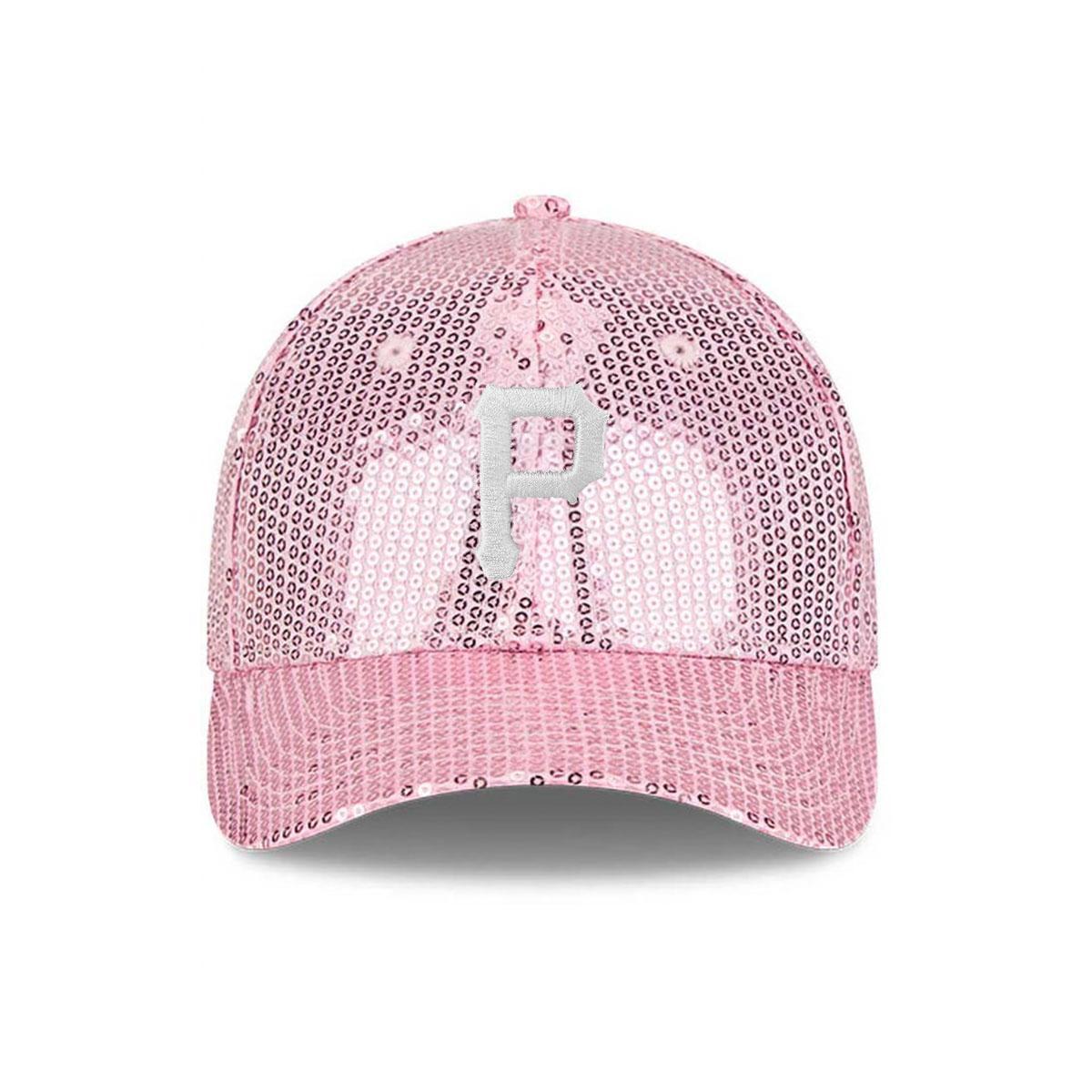 Pittsburgh Pirates Pink Sequin 9FORTY M Crown Women's Adjustable Hat