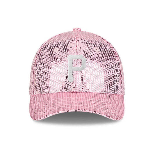 Pittsburgh Pirates Pink Sequin 9FORTY M Crown Women's Adjustable Hat