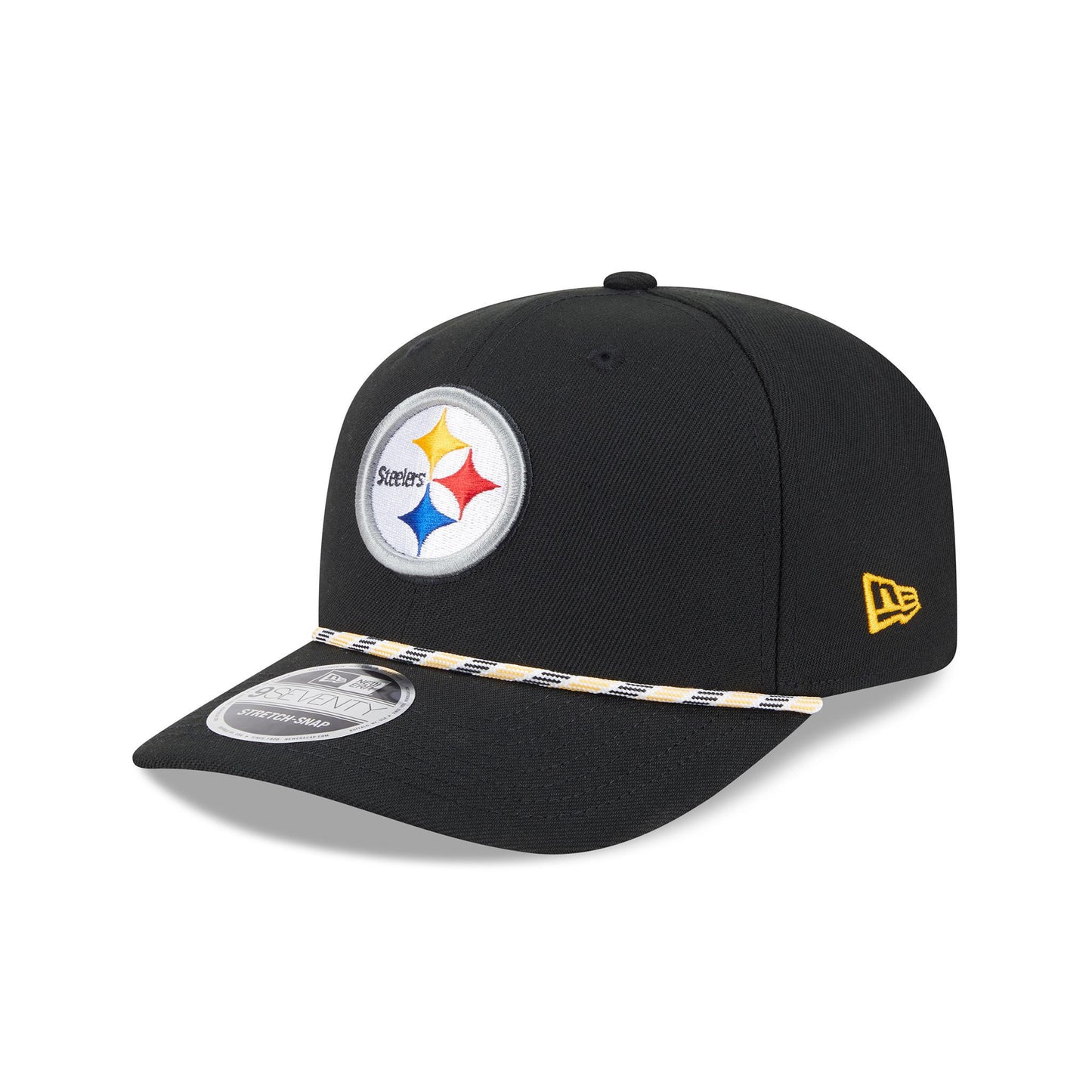 Pittsburgh Steelers New Era 9SEVENTY Black Multi Rope Hat