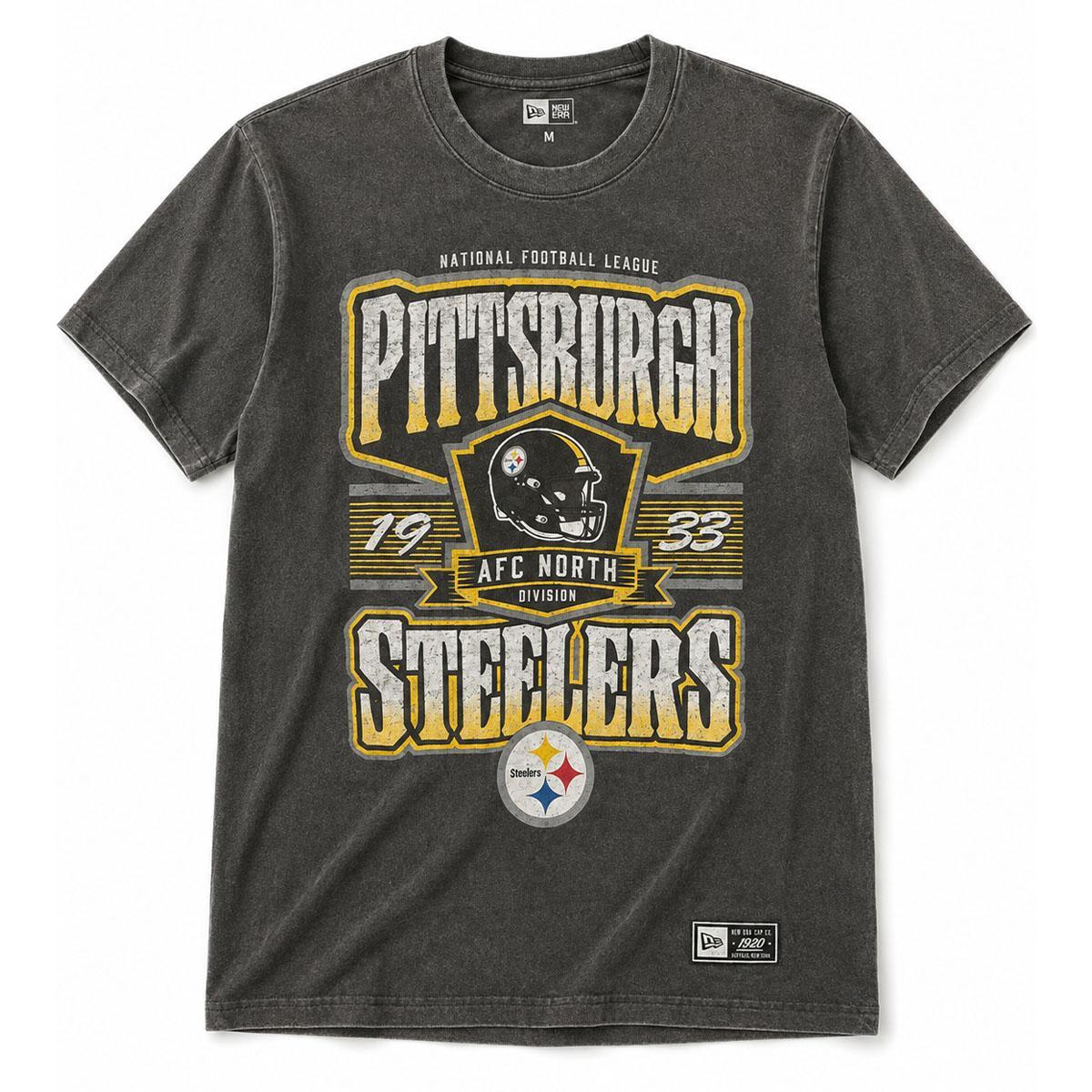 Pittsburgh Steelers New Era Retro Washed Tee