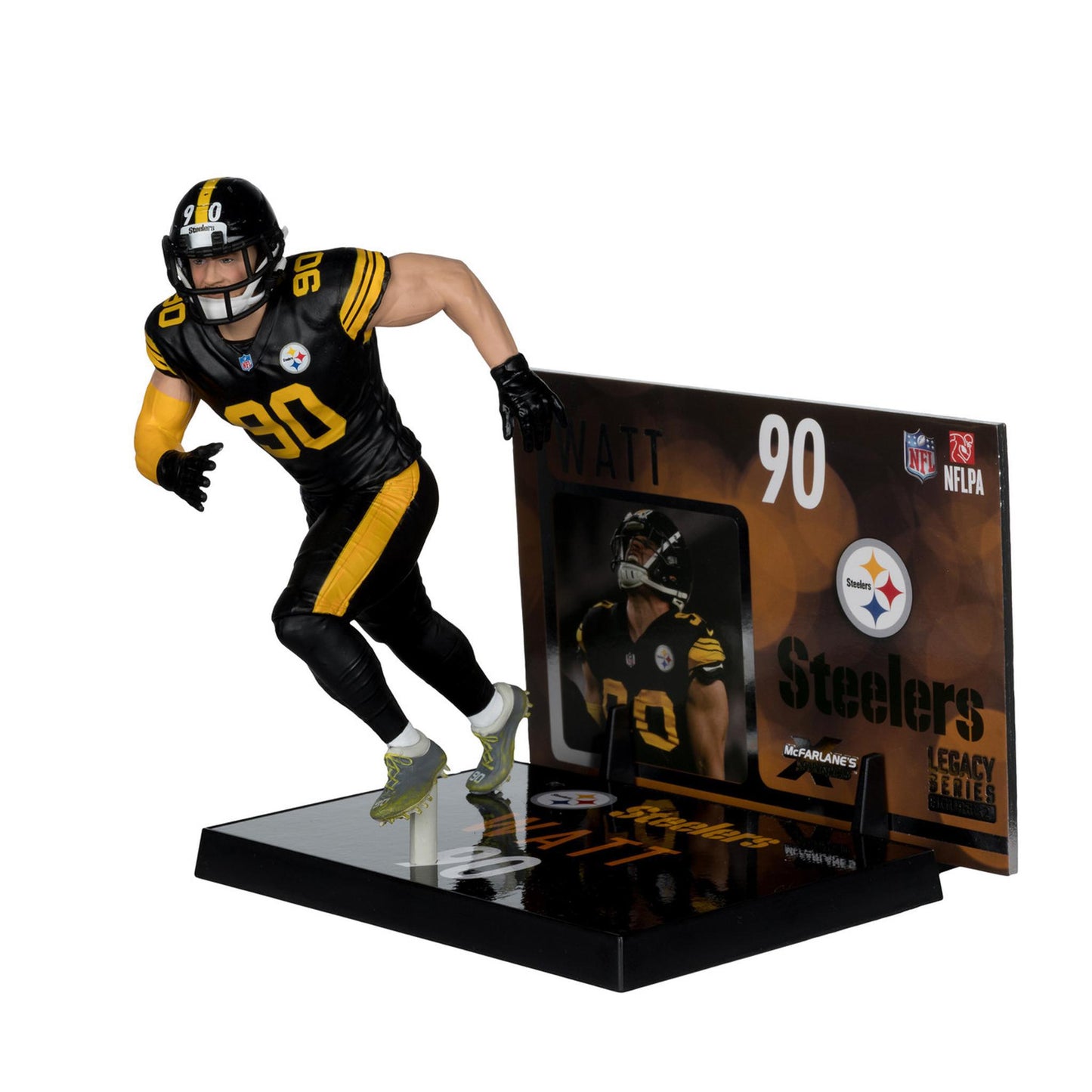 Pittsburgh Steelers TJ Watt w/Color Rush Uniform NFL 7" Figure