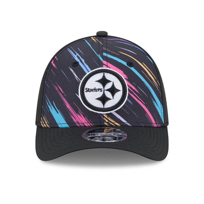 Pittsburgh Steelers New Era Black 2026 NFL Crucial Catch 39THIRTY M-Crown Stretch Hat