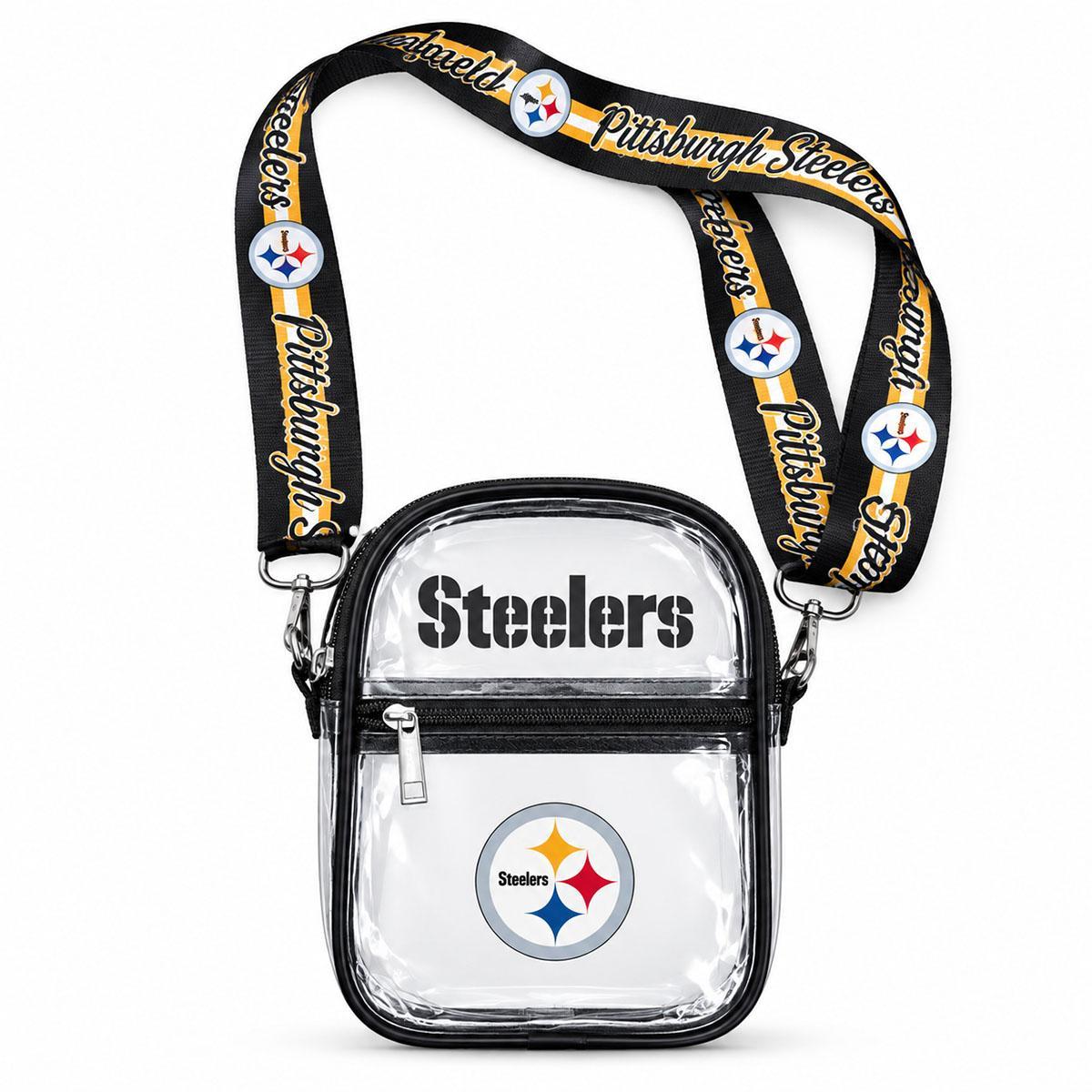 Pittsburgh Steelers Clear Mini Sling Crossbody Bag
