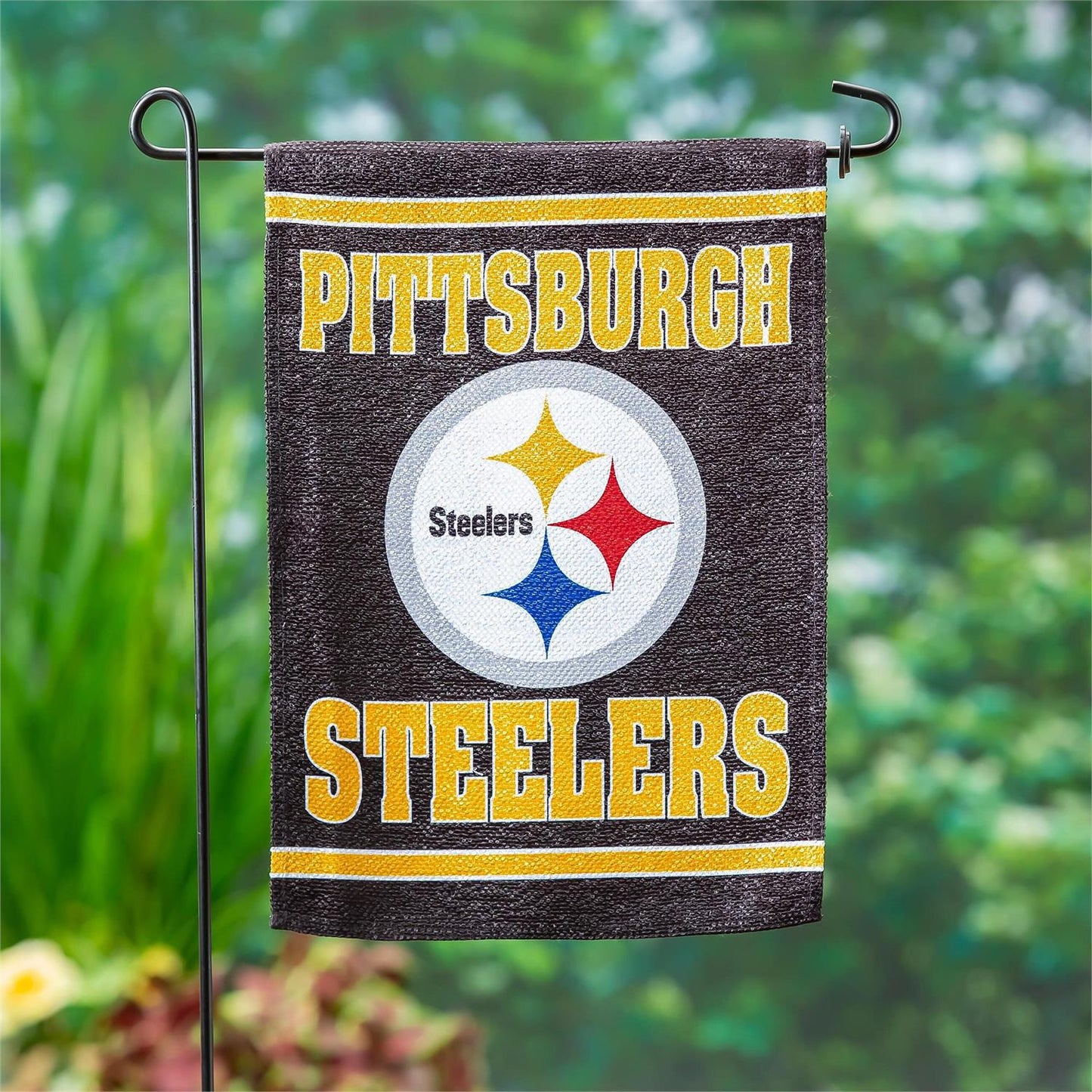 Pittsburgh Steelers Suede Garden Flag