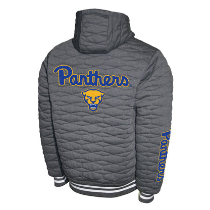 Pitt Panthers Charcoal Hooded Zip-Up Jacket