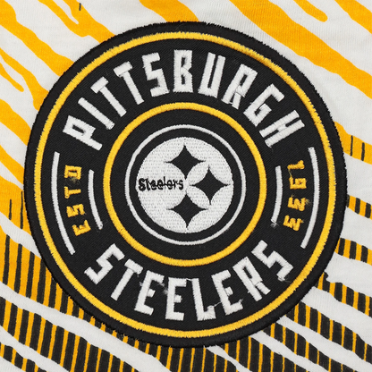 Pittsburgh Steelers Zubaz Z88 Embroidered Zebra Ombre TMC Pants