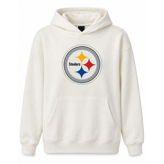 Pittsburgh Steelers Rhinestone Logo Women's Pullover Hoodie
