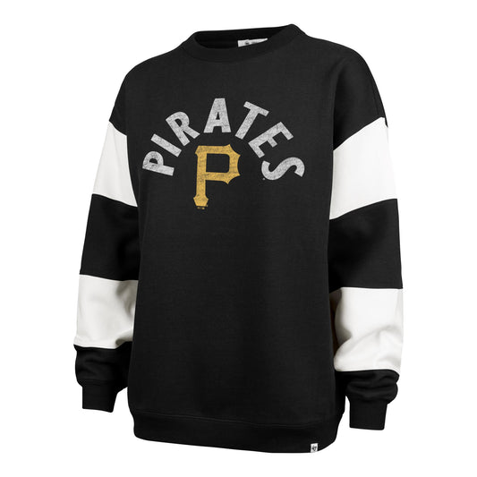 Pittsburgh Pirates Women's Color Block Pullover Crew Neck