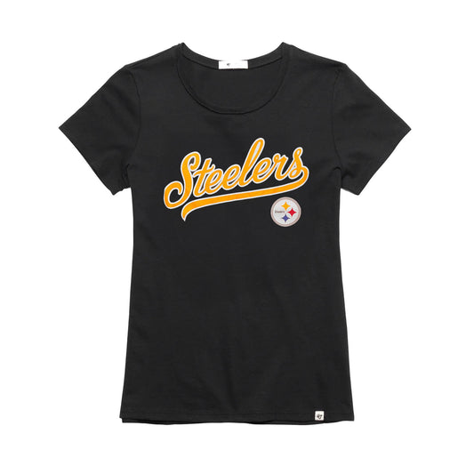 Pittsburgh Steelers Classic Script Women's '47 Tee