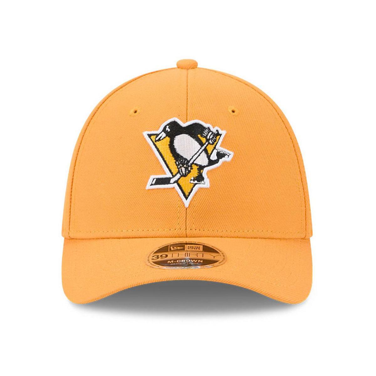 Pittsburgh Penguins New Era Mens Gold 39THIRTY Modern Crown Flex Hat
