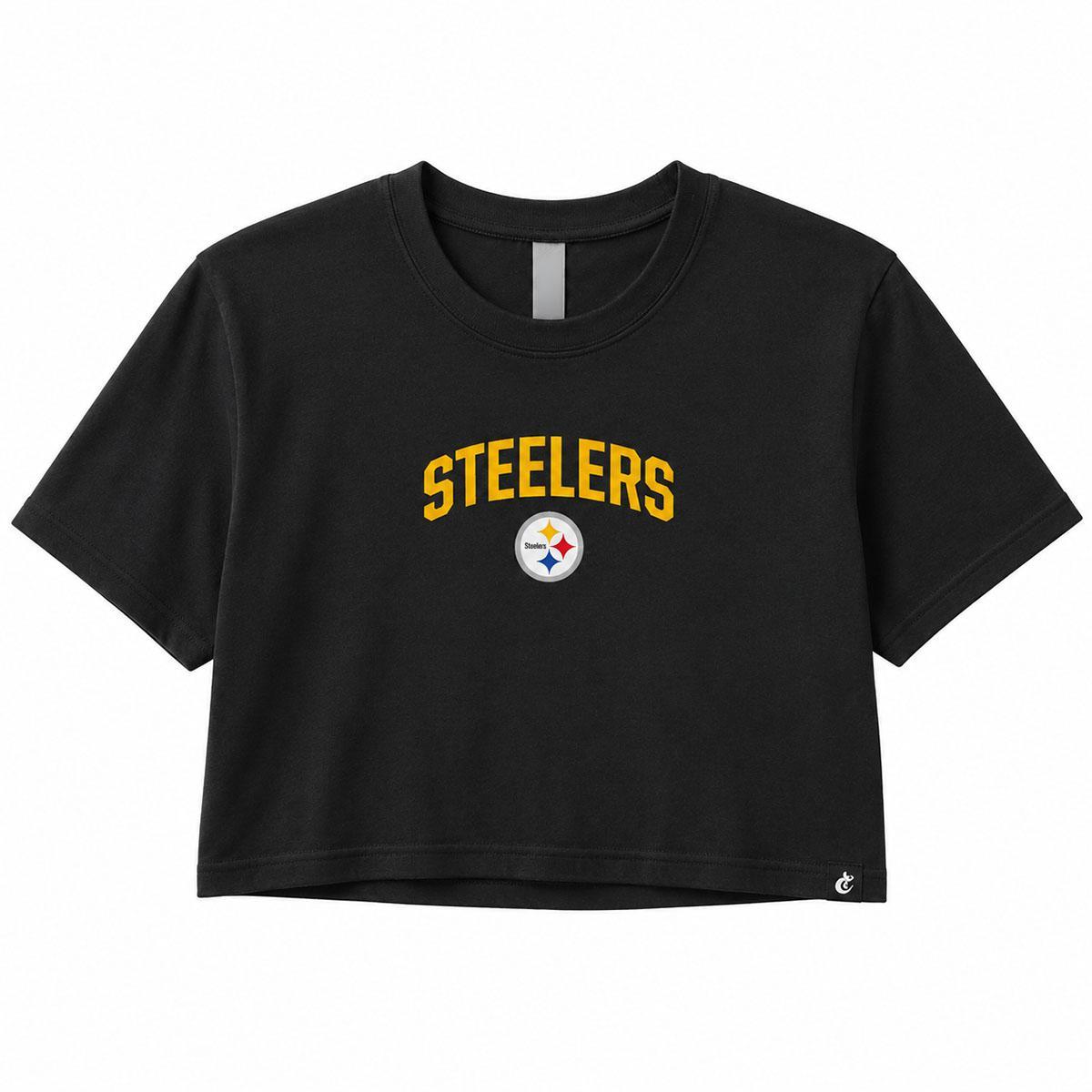 Pittsburgh Steelers Womens Certo Cropped Tee