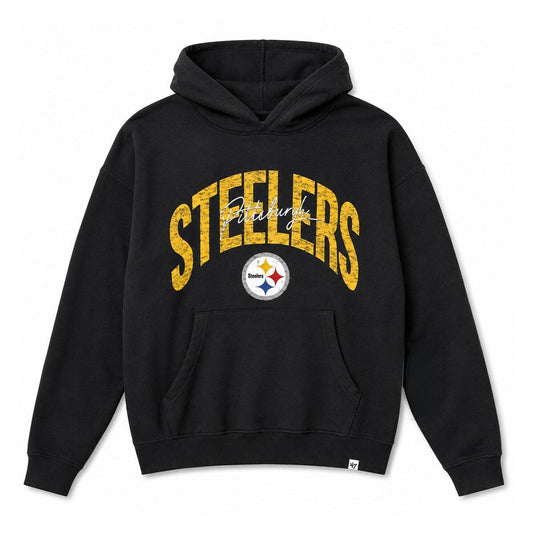 Pittsburgh Steelers Women's Jet Black Pullover Hoodie