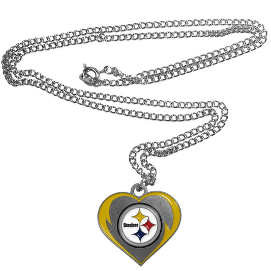 Pittsburgh Steelers Heart Necklace
