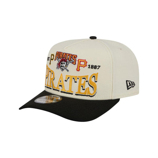Pittsburgh Pirates New Era Cream Throwback Tri-Hit A-Frame 9FIFTY Adjustable Hat
