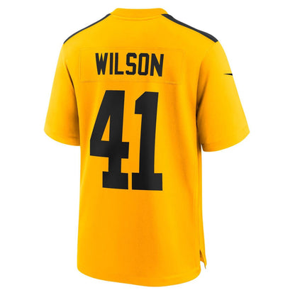 Pittsburgh Steelers Payton Wilson #41 Men's Nike Replica '33 Throwback Jersey