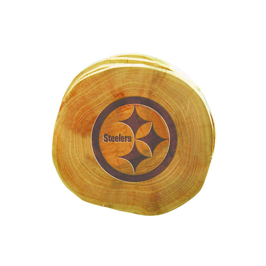 Pittsburgh Steelers 4-Pack Wood Cut Coaster Set