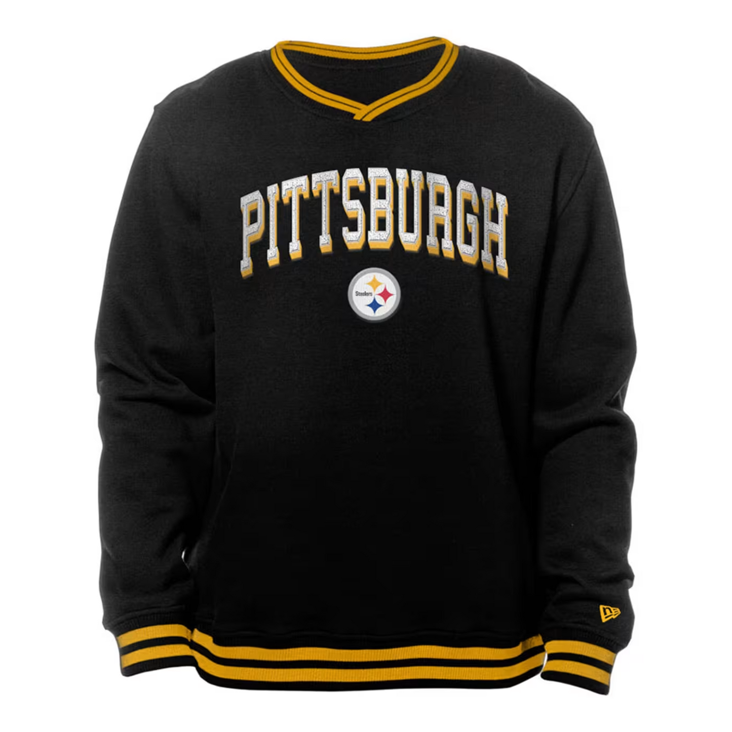 New Era Pittsburgh Steelers Men's Black Sport Night Long Sleeve Fashion Sweatshirt