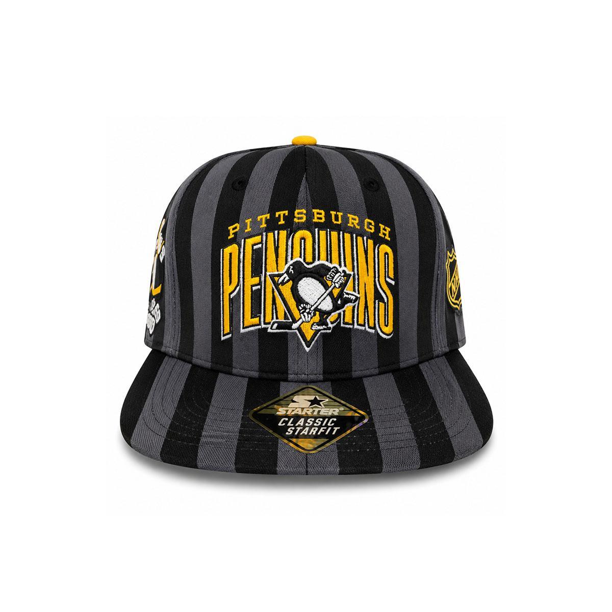 Pittsburgh Penguins 5x Champs Striped Starter Hat