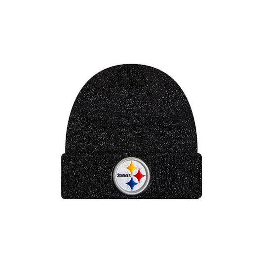 Pittsburgh Steelers New Era Reflective Black Knit Hat