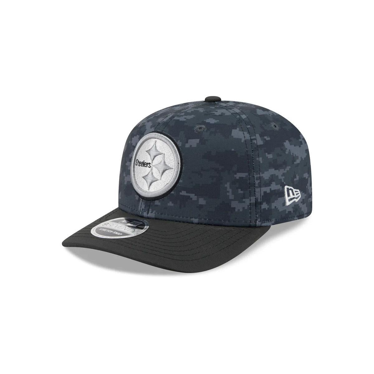 Youth Pittsburgh Steelers New Era Black 2026 Salute To Service 9SEVENTY Adjustable Hat