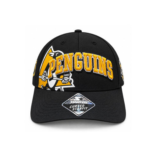 Pittsburgh Penguins Angled Starter Curved Starfit Adjustable Hat