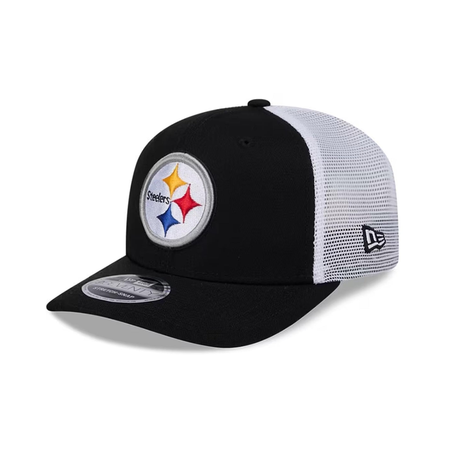 Pittsburgh Steelers Stretch Snap Cotton Trucker 9SEVENTY Adjustable Hat